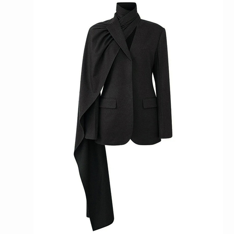 Combo Scarf Blazer