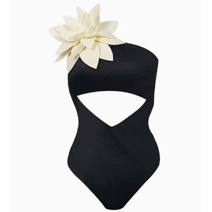 One-Shoulder Hollow Out Monokini