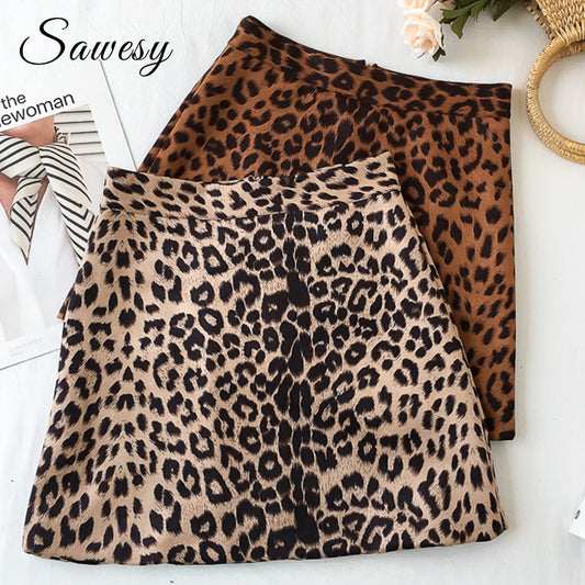 Sexy Leopard Mini Skirt