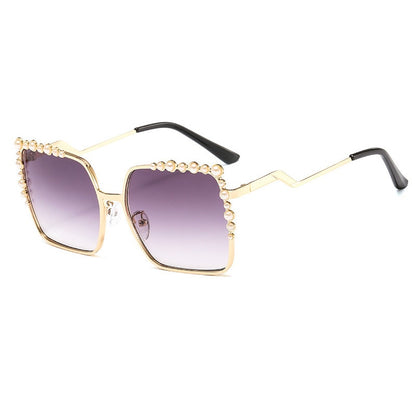 Oversized Square Luxury Pearl Sunglasses