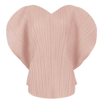 Heart-shaped Design V Collar Batwing Sleeve Tops
