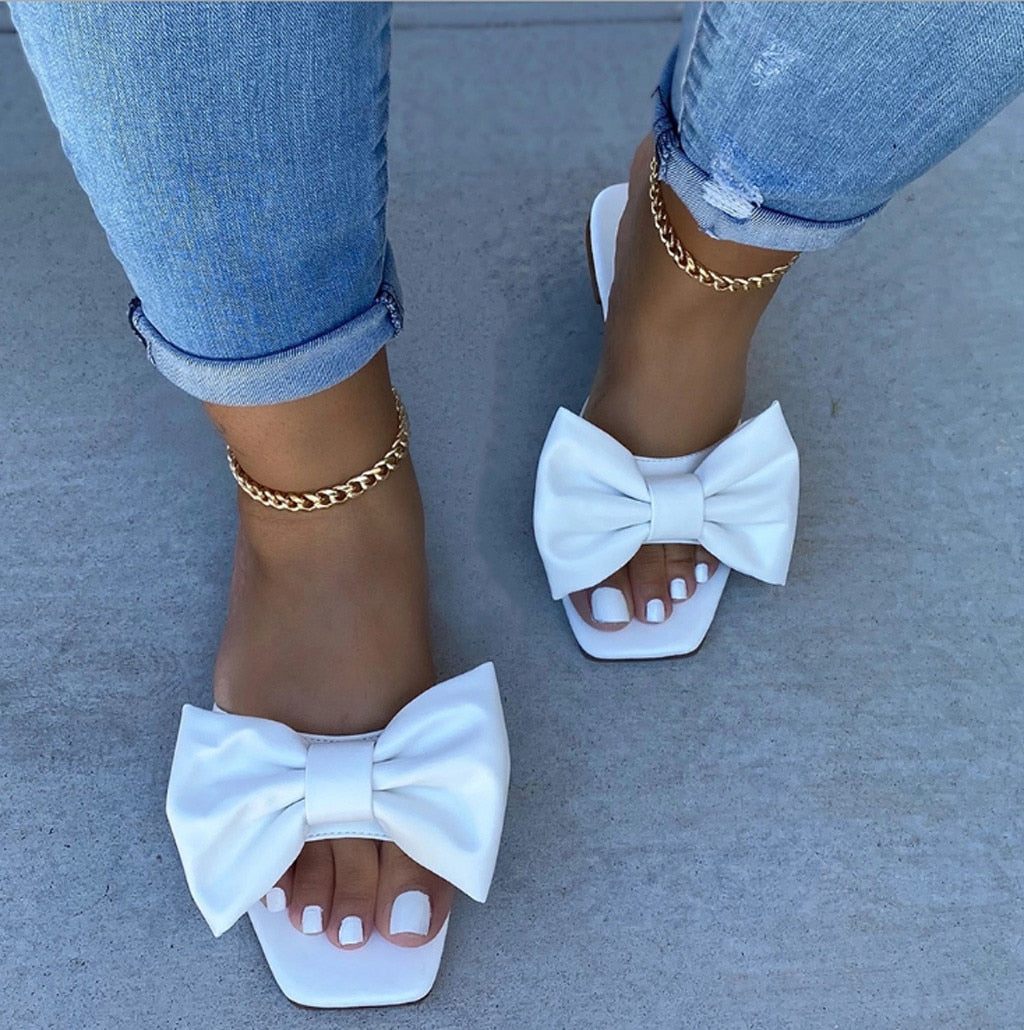 Bowknot Flat Slippers