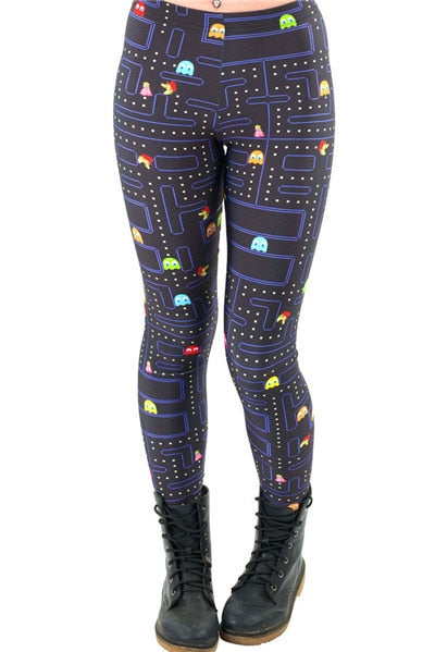 Maze Print Pacman Leggings