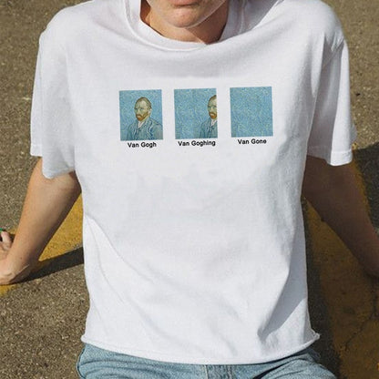 Van Gogh Van Goghing Van Gone Meme Funny T-Shirt