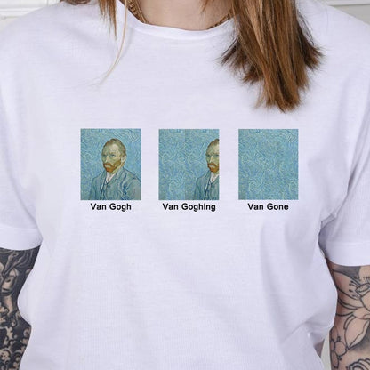 Van Gogh Van Goghing Van Gone Meme Funny T-Shirt