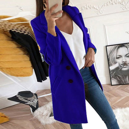 Plus Size Autumn Winter Wool Coat