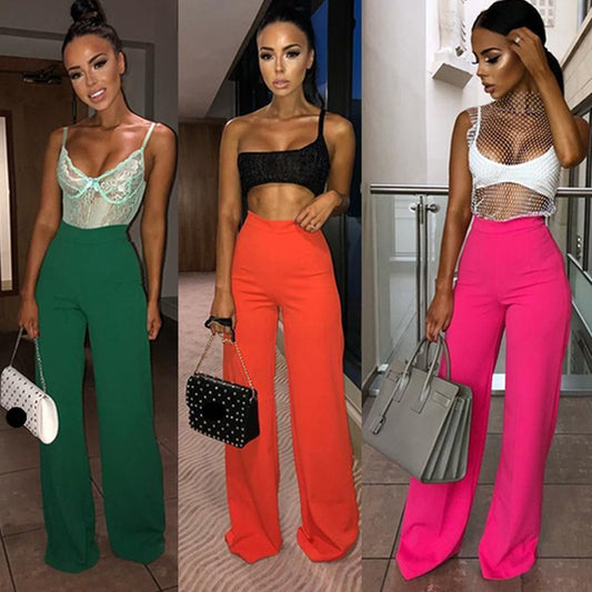 High Waist Wide Leg Pants