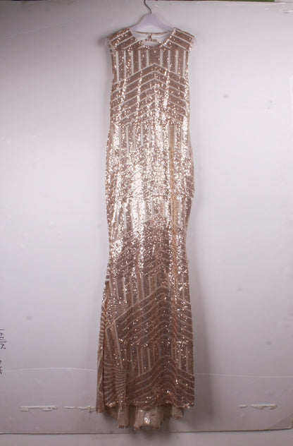 Elegant Sequin Hollow Out Sexy Party Dress