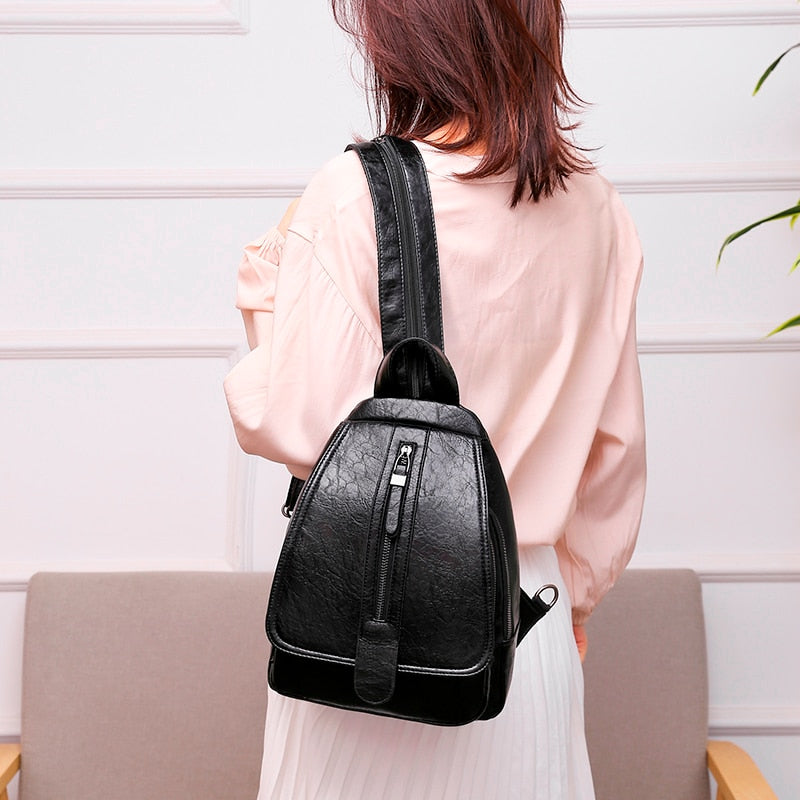 Leather Travel Shoulder Bag