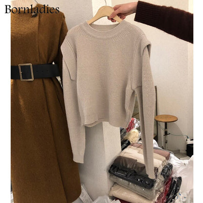 Two Piece Pullover Basic Warm Sweater