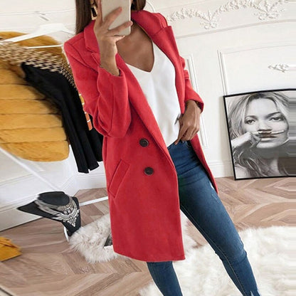 Plus Size Autumn Winter Wool Coat