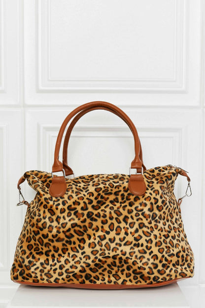 Animal Print Brushed Weekender Bag – the perfect blend of fashion and functionality