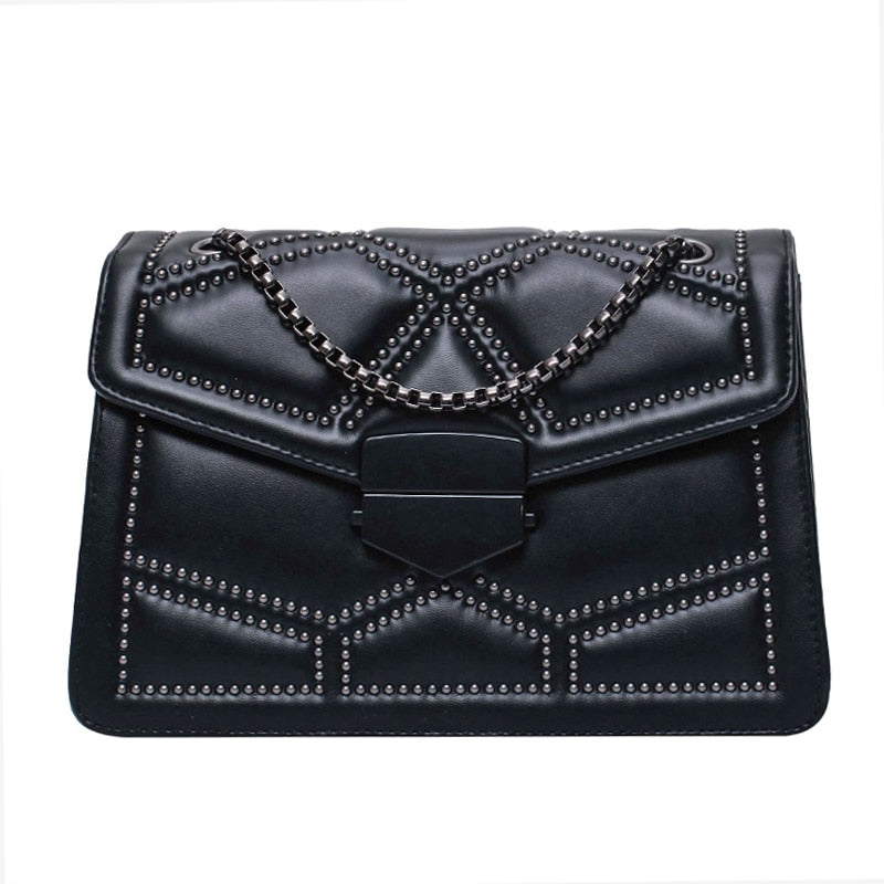 Toni Luxury Rivet Shoulder Bag