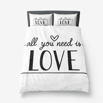 All You Need is Love Microfiber Duvet Cover