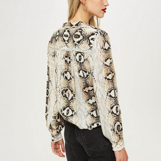 Snake Print Blouse