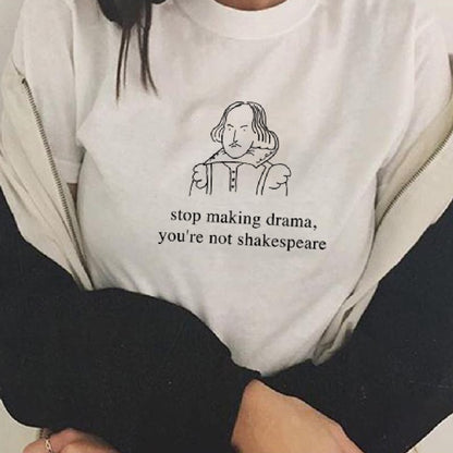 Stop Making Drama Funny Aesthetic T Shirt