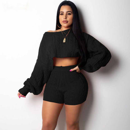 Taylor Long Sleeve Knit Sweater Two Piece Set