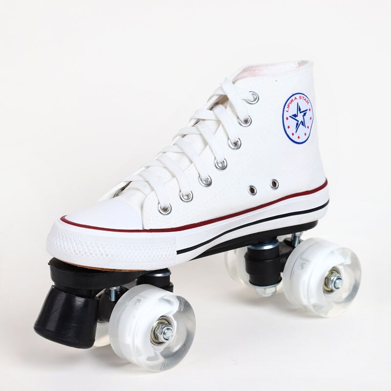 Adult Canvas 4-Wheels Skating Shoes: Glide into Fun and Style