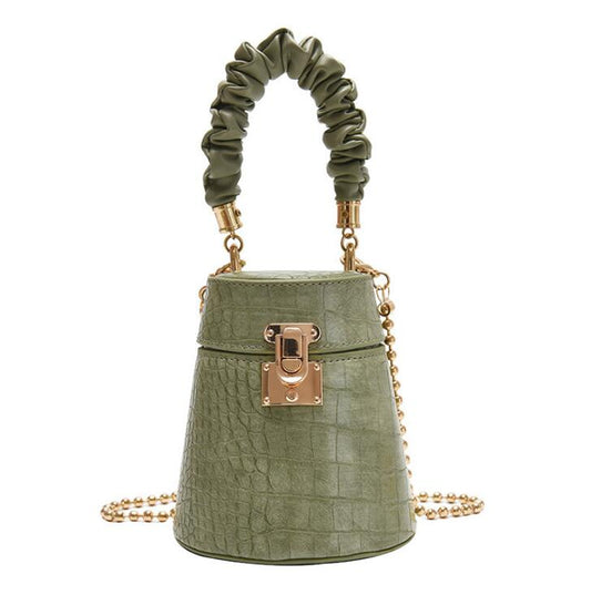 Pu Leather Crossbody Bucket Bag