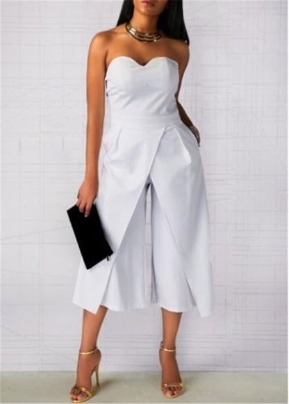 Strapless Bodycon Evening Party Jumpsuit