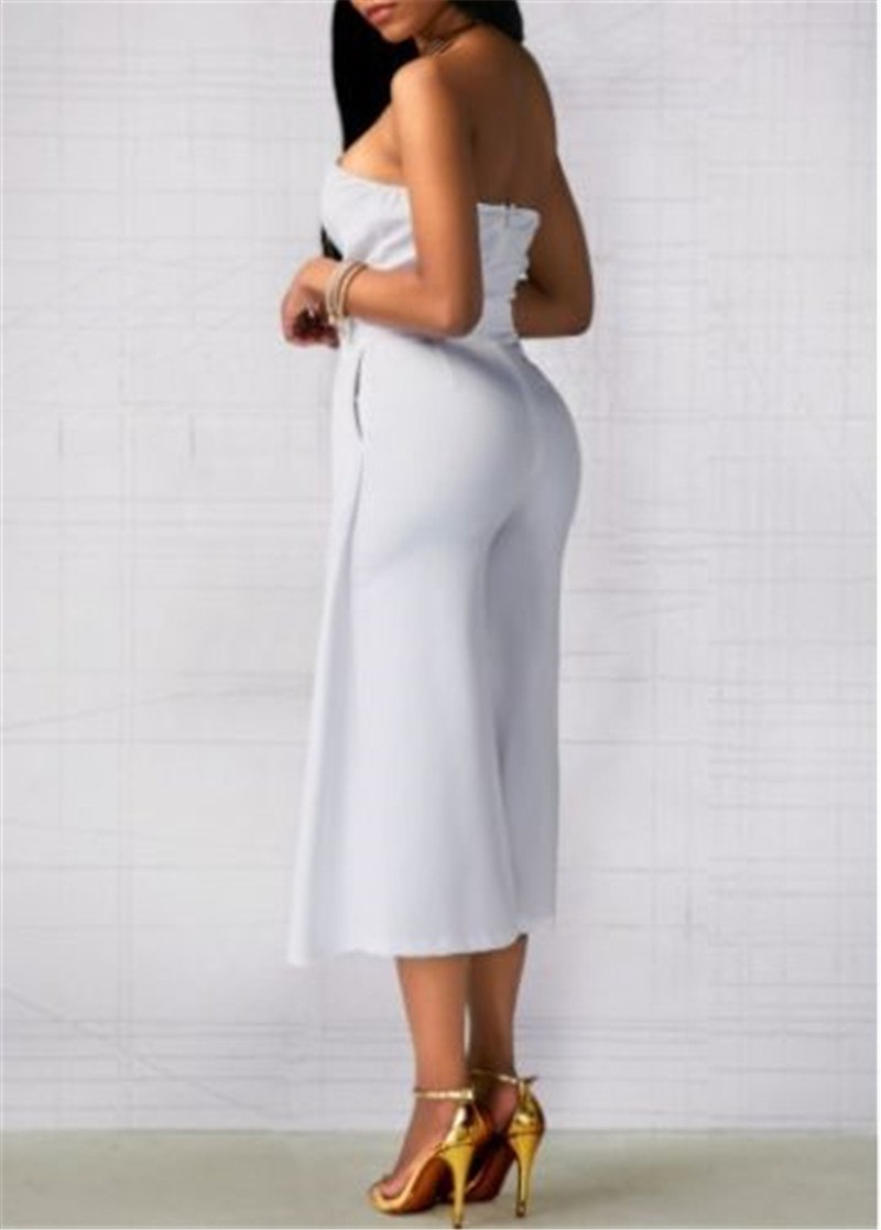 Strapless Bodycon Evening Party Jumpsuit