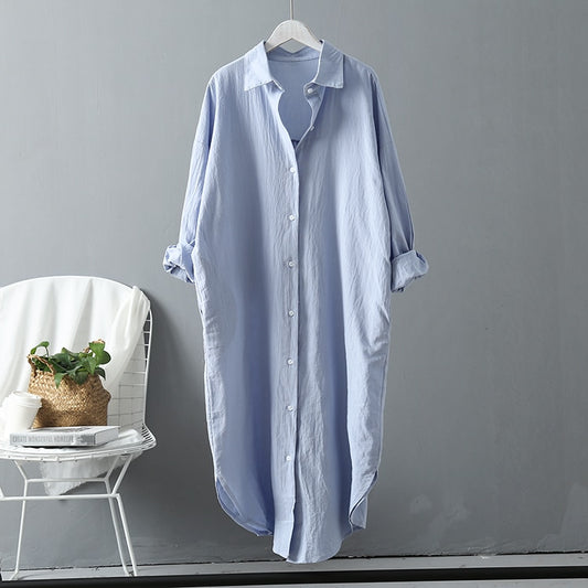 Long Oversized Shirt Dress