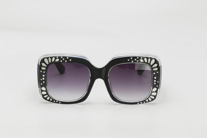 Trendy Oversized Rhinestone Sunglasses