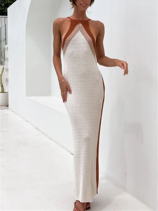 Crochet Long Knitted Beach Dress