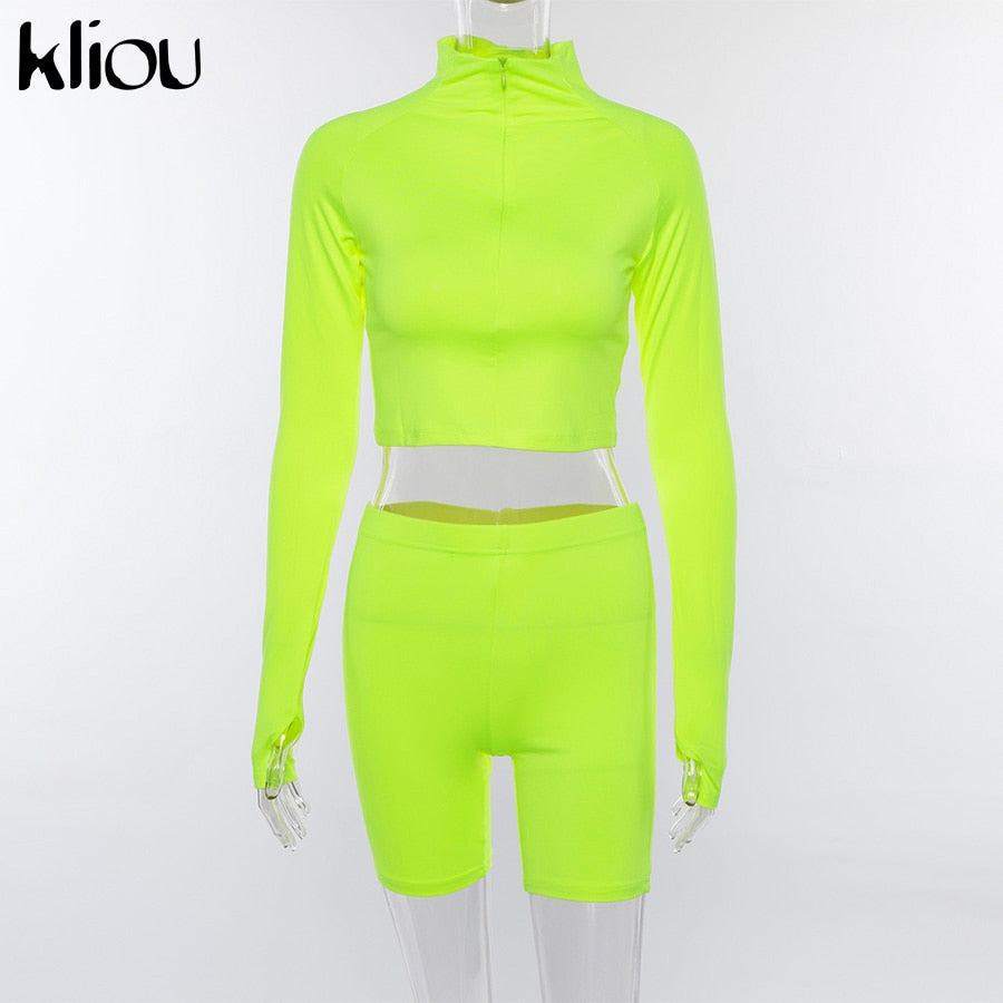 Fluorescent Fitness Two Piece Set