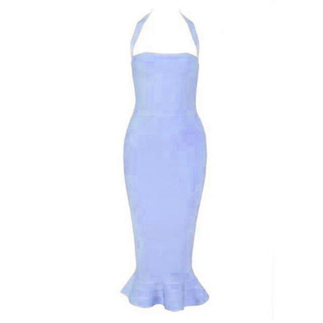Marilyn Bandage Spaghetti Strap Mermaid Dress