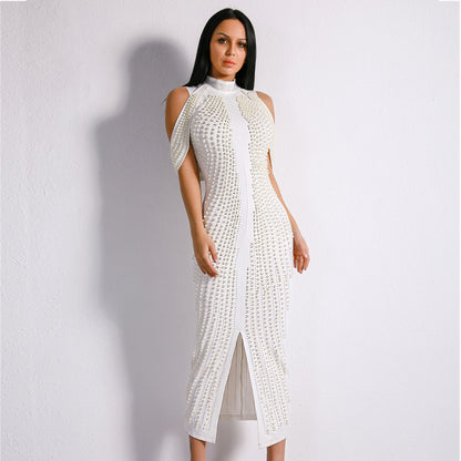 For The Love Beaded Mid-Calf Dress