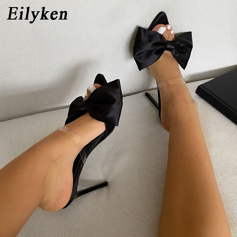 Bowknot Women's Pointed Toe Thin High Heels