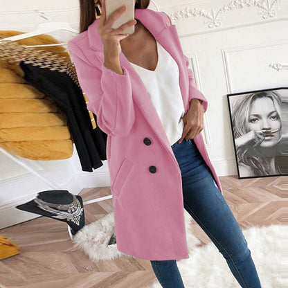 Plus Size Autumn Winter Wool Coat