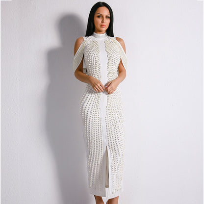For The Love Beaded Mid-Calf Dress