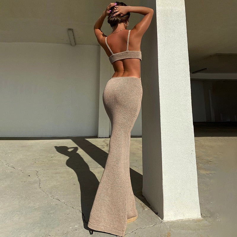 Vacation Knitted Maxi Dress