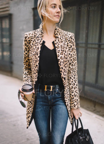 Leopard Business Suit Jacket