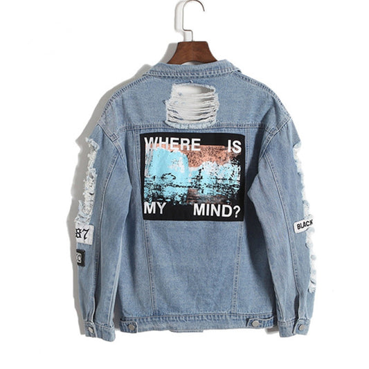 Vintage Distressed Denim Jacket