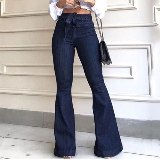 Tiffany High Waist Denim Flare Jeans