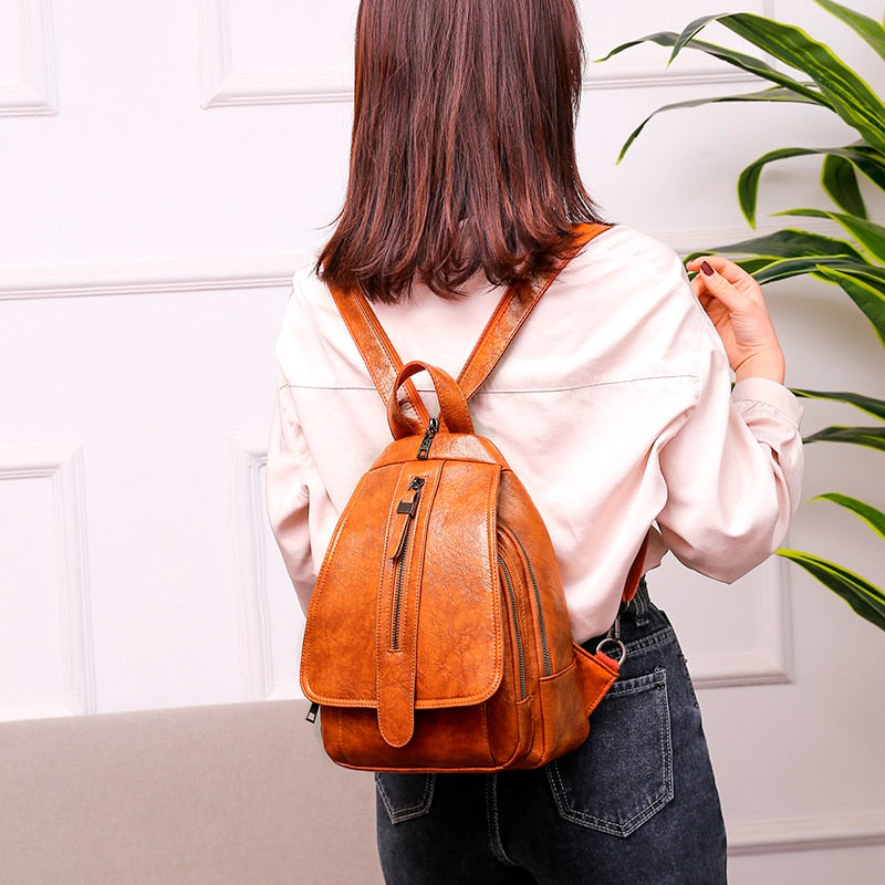 Leather Travel Shoulder Bag