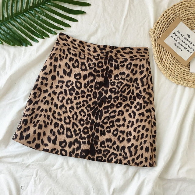 Sexy Leopard Mini Skirt