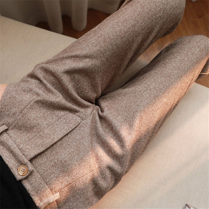 Herringbone Woolen Pants