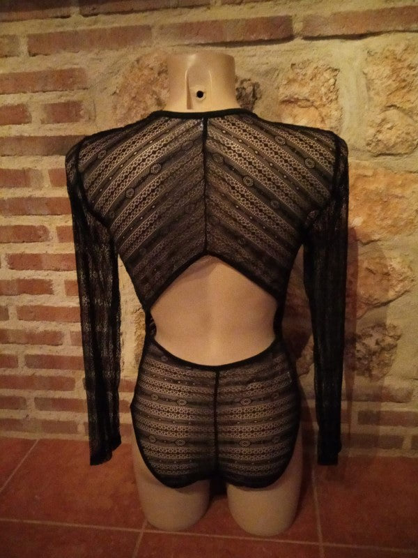 Transparent Lace Bodysuit