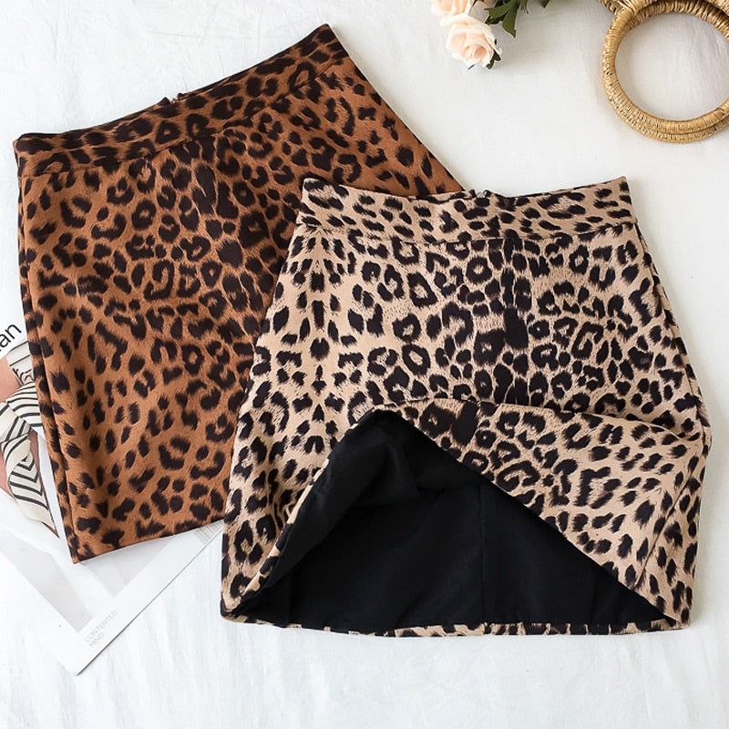 Sexy Leopard Mini Skirt