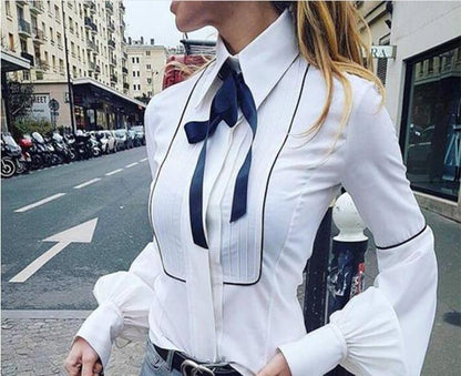 Office Bow Tie Blouse