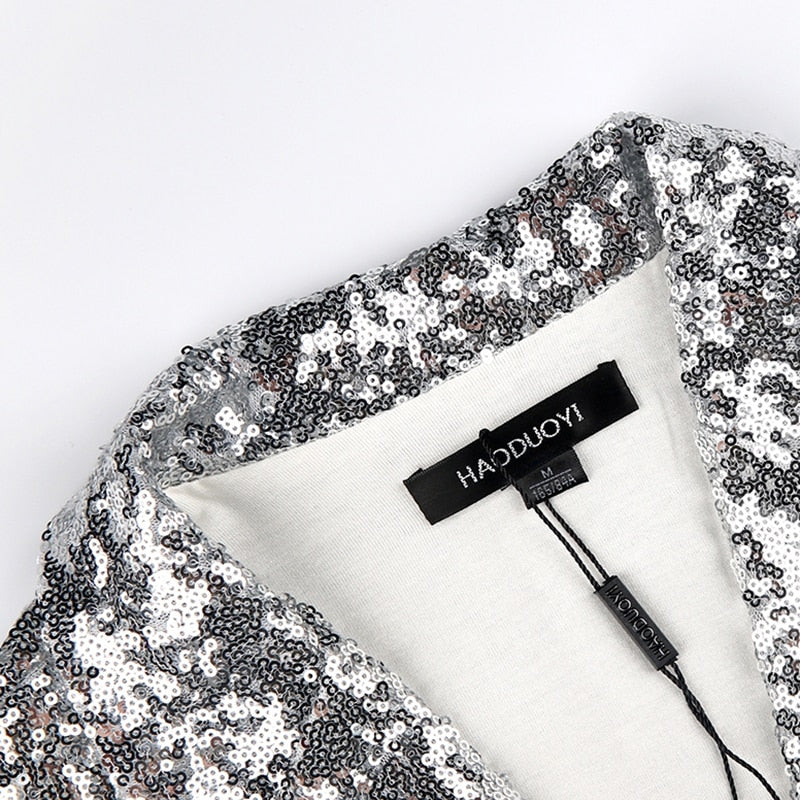 Silver Sequined Jacket