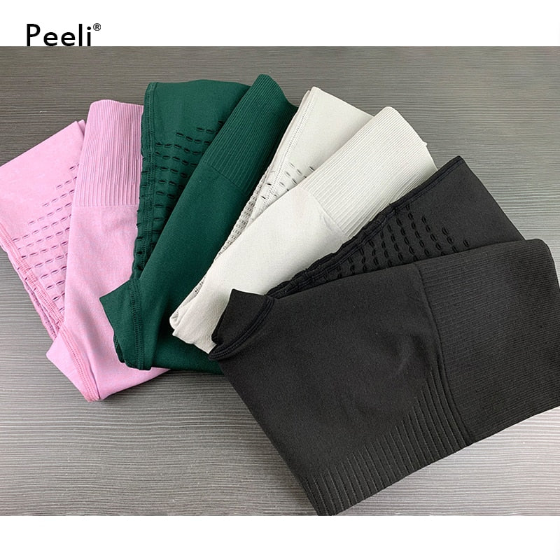 Peeli High Waist Seamless Leggings + Tummy Control