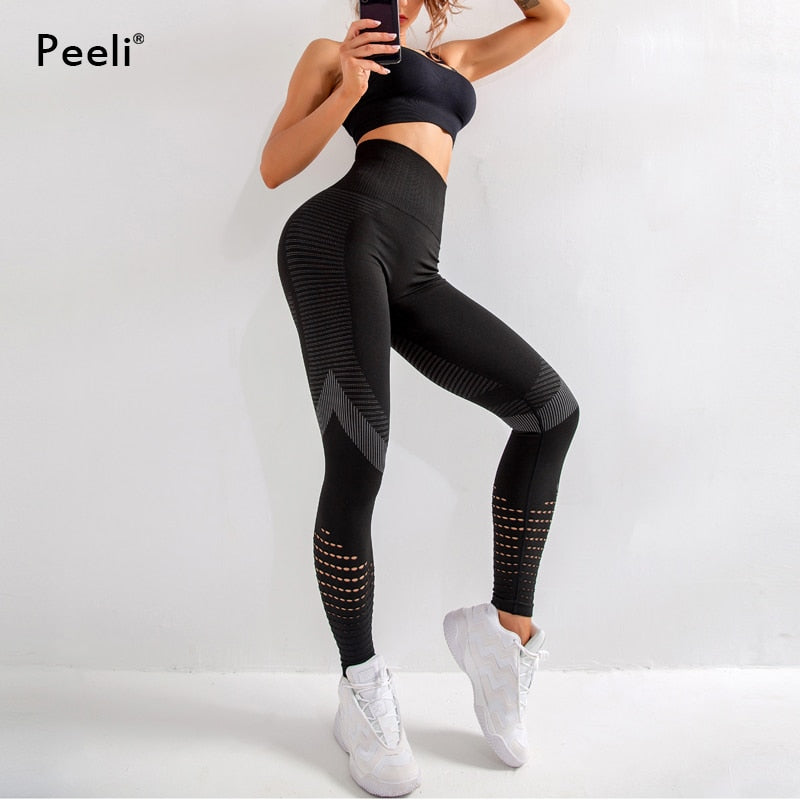 Peeli High Waist Seamless Leggings + Tummy Control